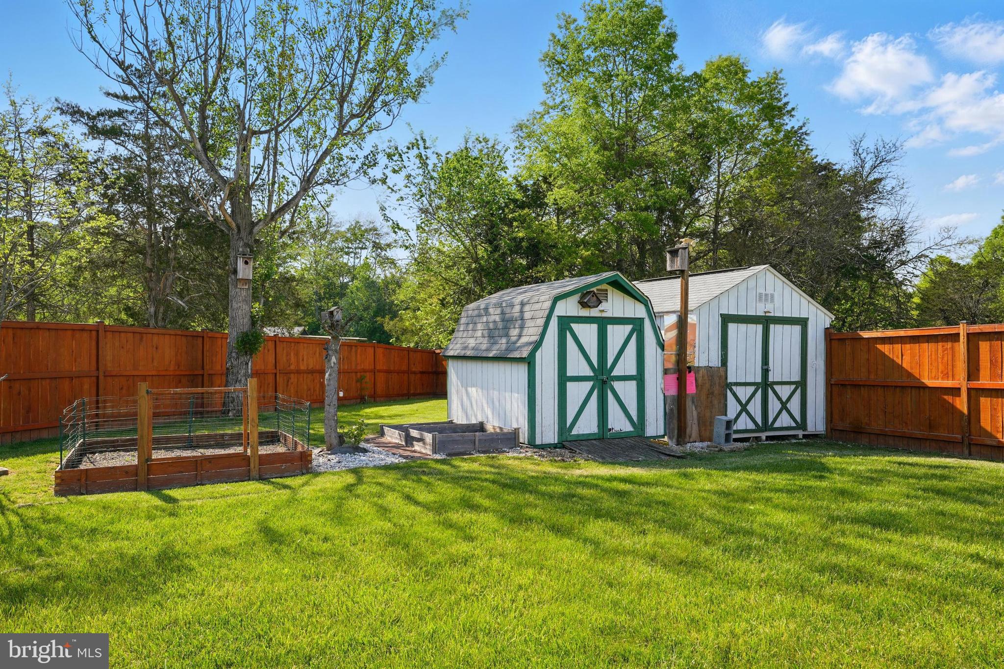 6775 Rugby Place Bealeton, VA 22712 - Photo 29 of 43 a view of backyard with wooden fence and a large tree