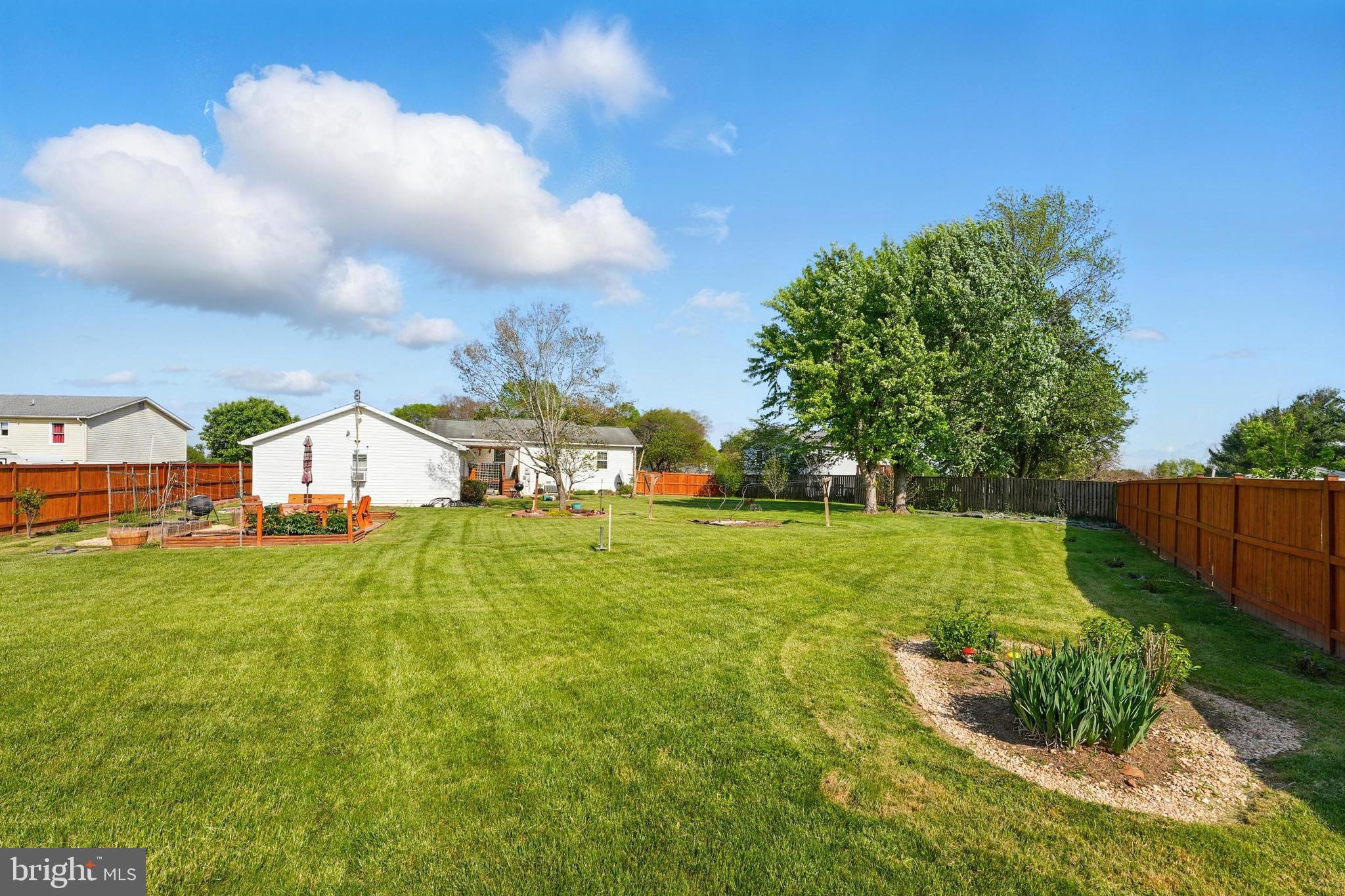 6775 Rugby Place Bealeton, VA 22712 - Photo 35 of 43 a view of a big yard with potted plants and large tree