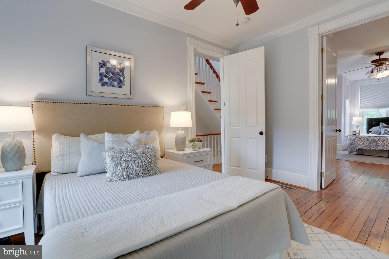 711 Massachusetts Avenue Northeast Washington, DC 20002 - Photo 33 of 68 Bedrooms have original connecting doors