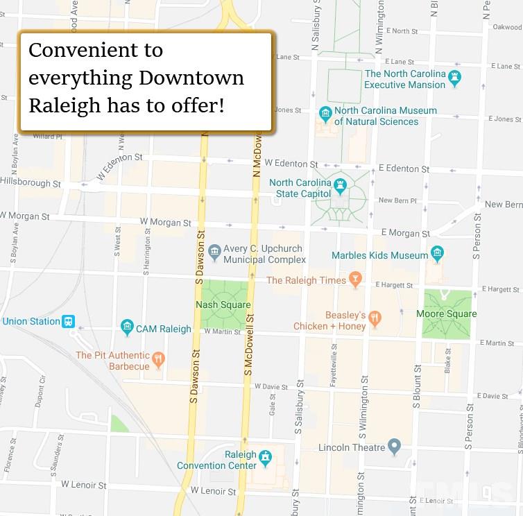 741 Mial Street Raleigh, NC 27608 - Photo 8 of 14 Downtown Raleigh is a cultural HUB! It offers everything from multiple performing art venues, museums to eclectic food and craft beer selections! Why pay to park? With a GoRaleigh stop at Wake Forest Rd & Mills St. you can be Downtown in no time!
