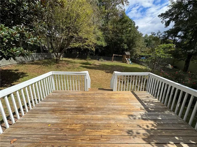 a view of deck and patio