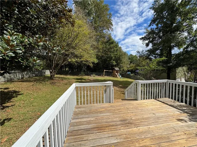 a view of deck and patio