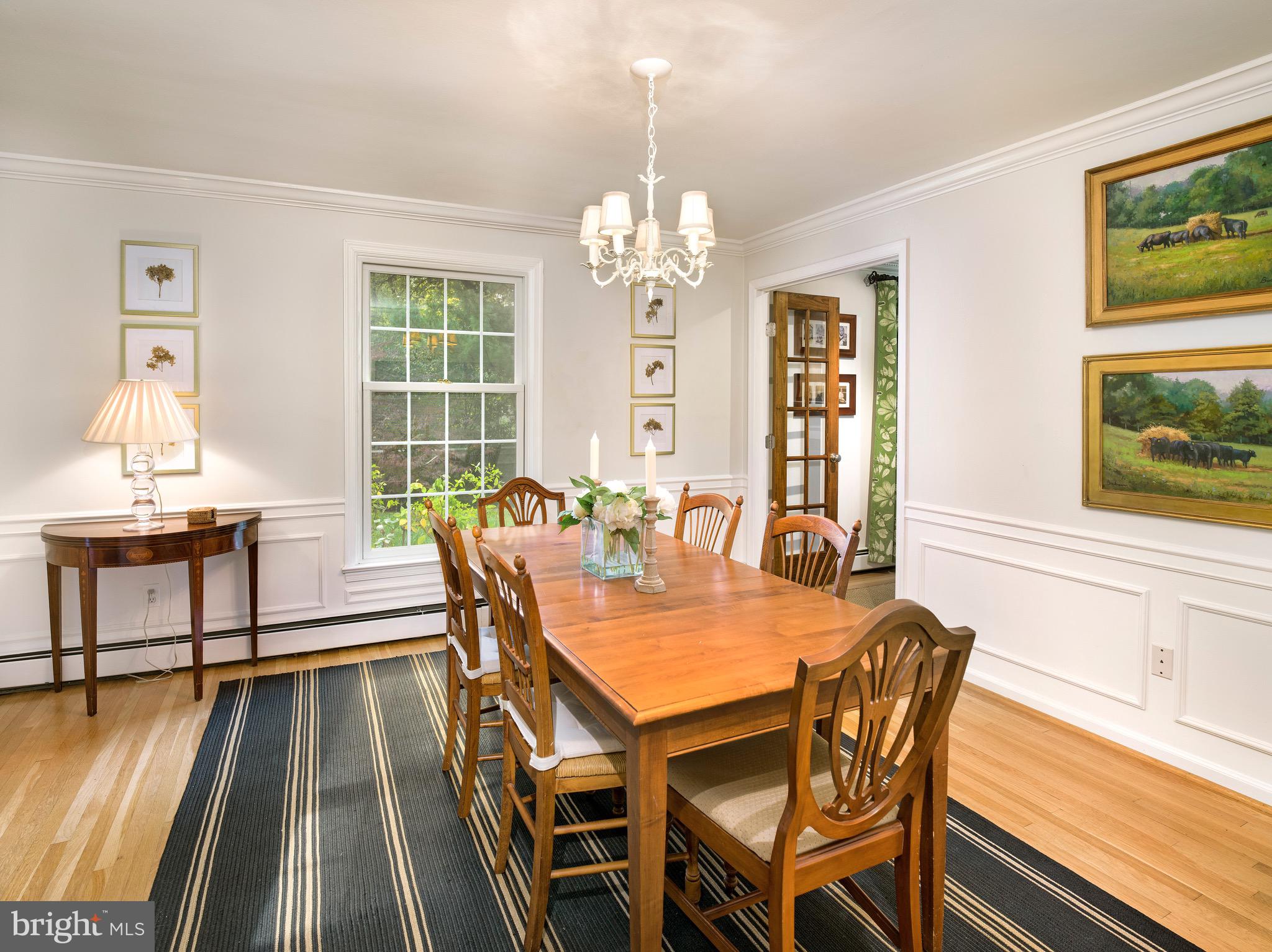 870 Goshen Road Newtown Square, PA 19073 - Photo 10 of 31 a view of a dining room with furniture window and wooden floor