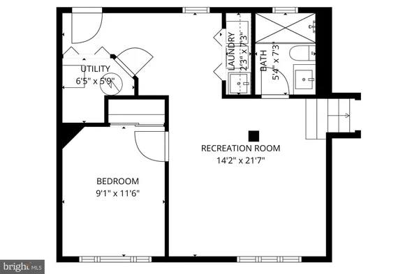 a picture of a bench in front of a door