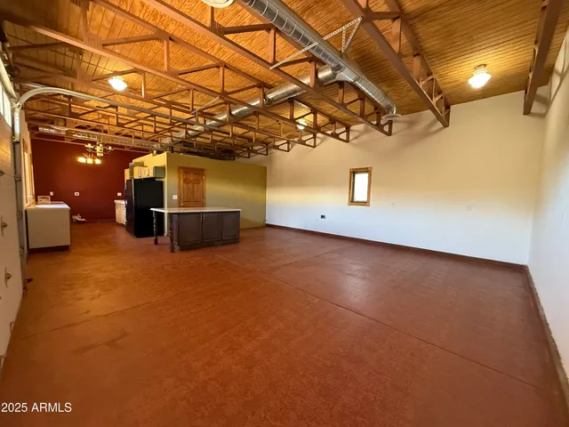 a view of a indoor garage