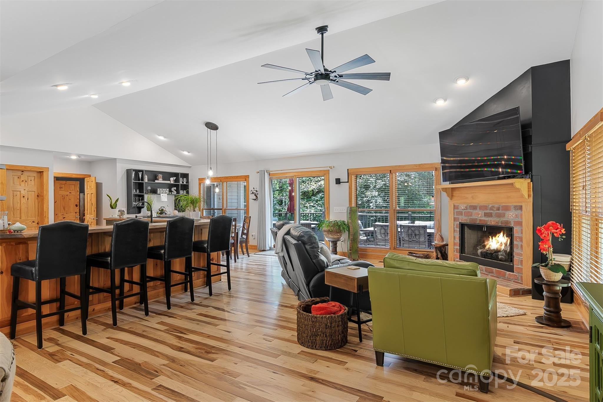 5690 Anchor Drive Granite Falls, NC 28630 - Photo 8 of 48 a living room with furniture and a fireplace