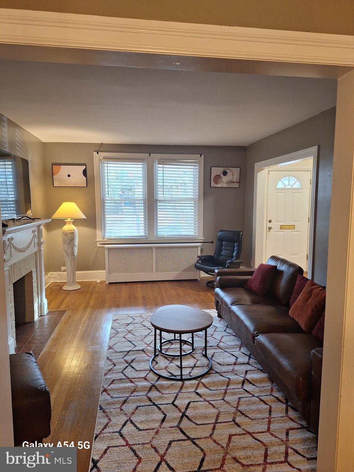 3815 W Street Northwest Washington, DC 20007 - Photo 7 of 13 a living room with furniture a fireplace and a flat screen tv