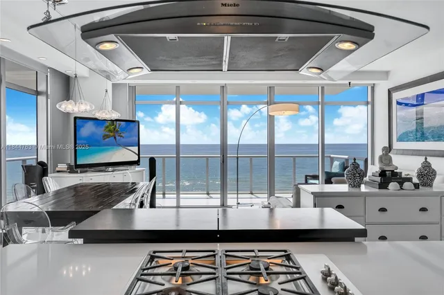 a room with furniture and flat screen tv