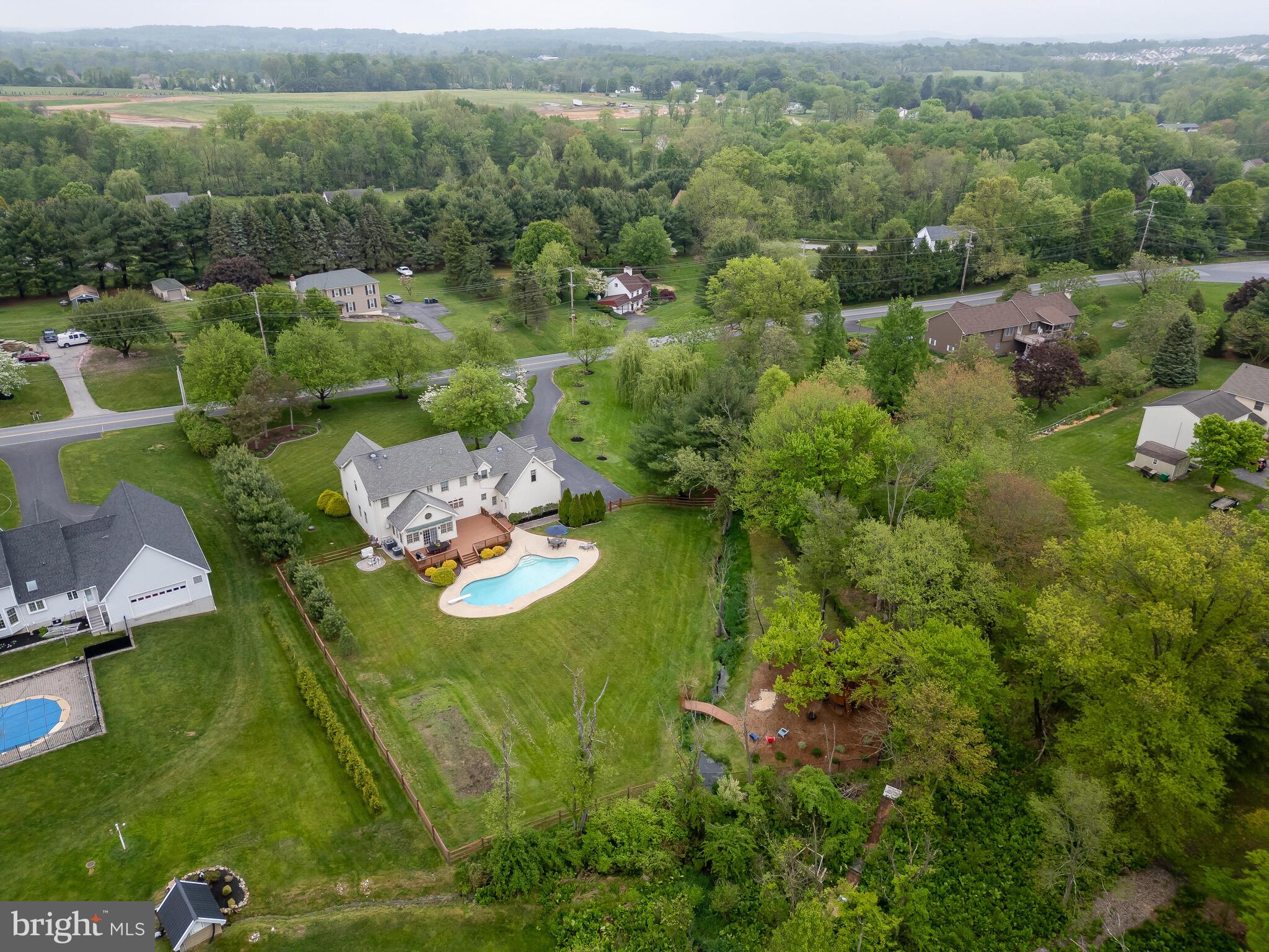 648 East Reeceville Road Coatesville, PA 19320 - Photo 38 of 49 an aerial view of a house with a yard