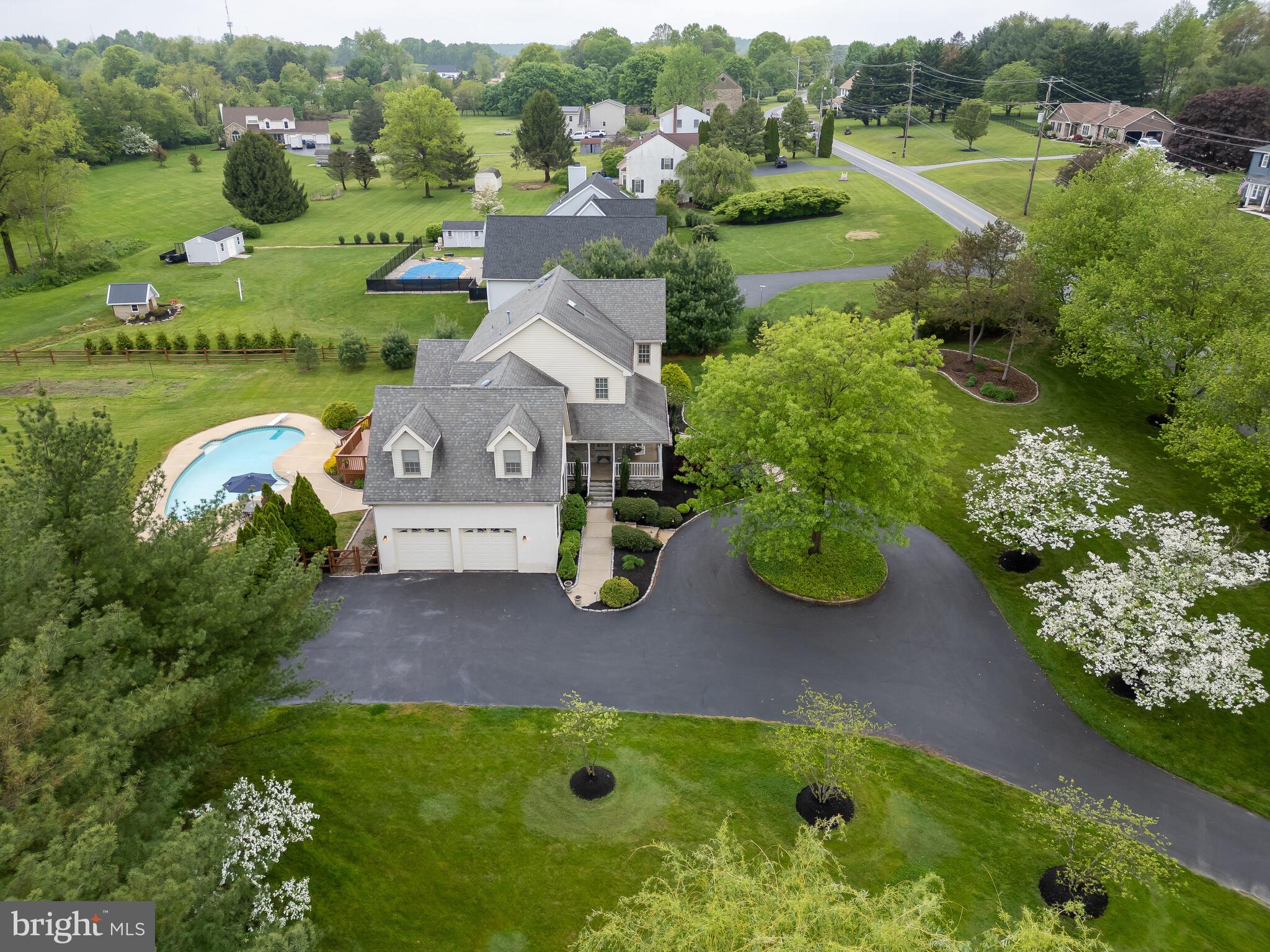 648 East Reeceville Road Coatesville, PA 19320 - Photo 41 of 49 an aerial view of a house with yard