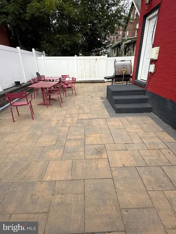 a view of outdoor space with seating area