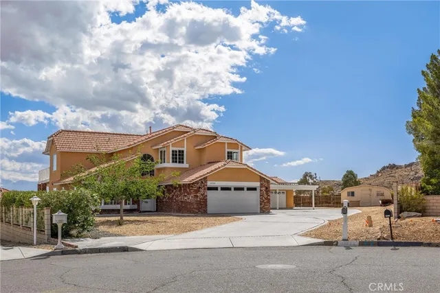 a view of a house with a terrace