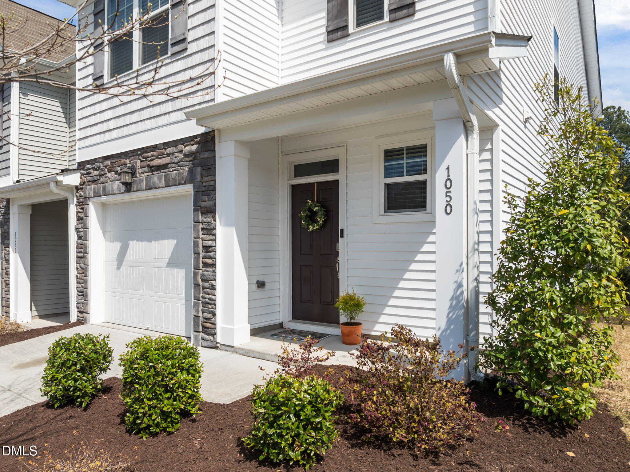 a front view of a house