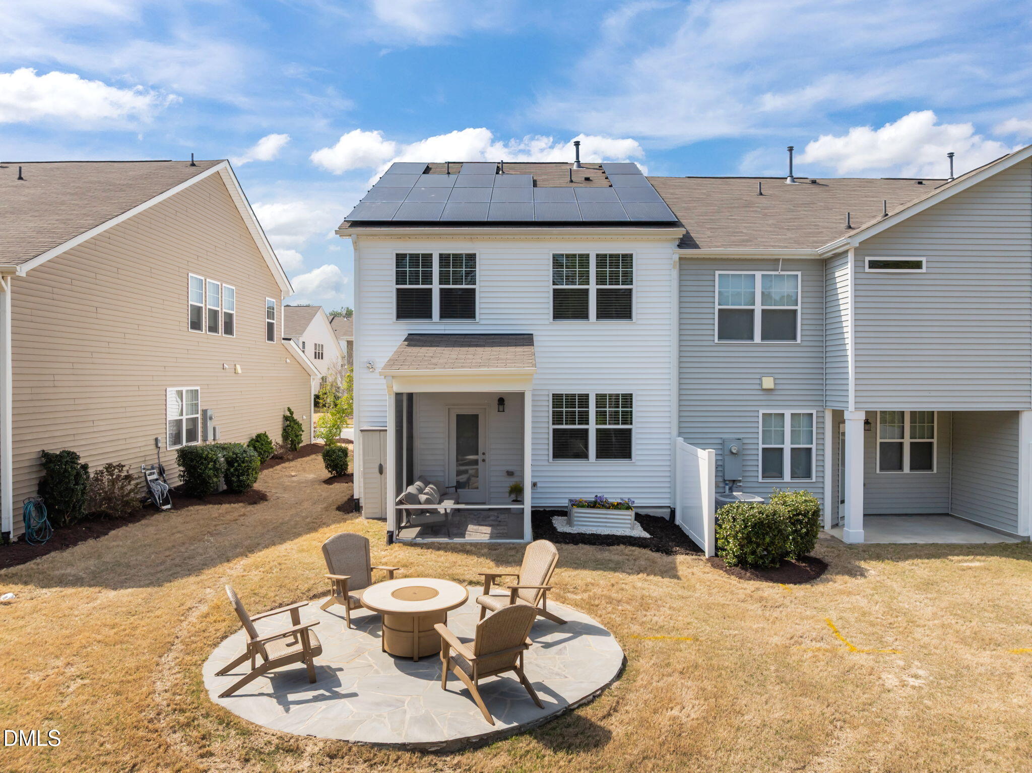1050 Gentle Reed Drive Durham, NC 27703 - Photo 28 of 37 a swimming pool with outdoor seating