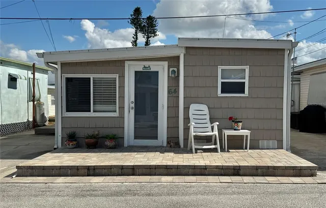 a view of a entryway door front of house