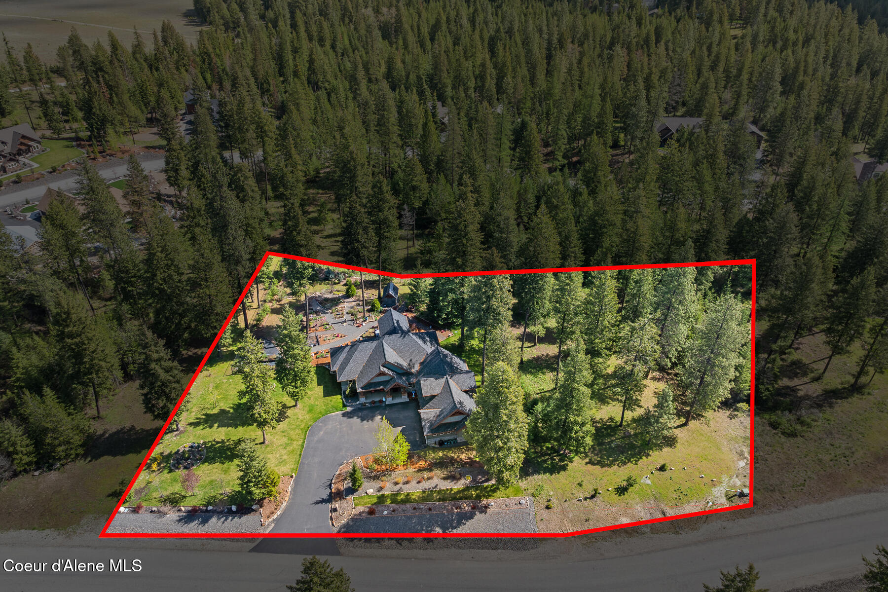12495 North Walden Loop Rathdrum, ID 83858 - Photo 55 of 59 Aerial_12495NWaldenLoop-6_Outlined