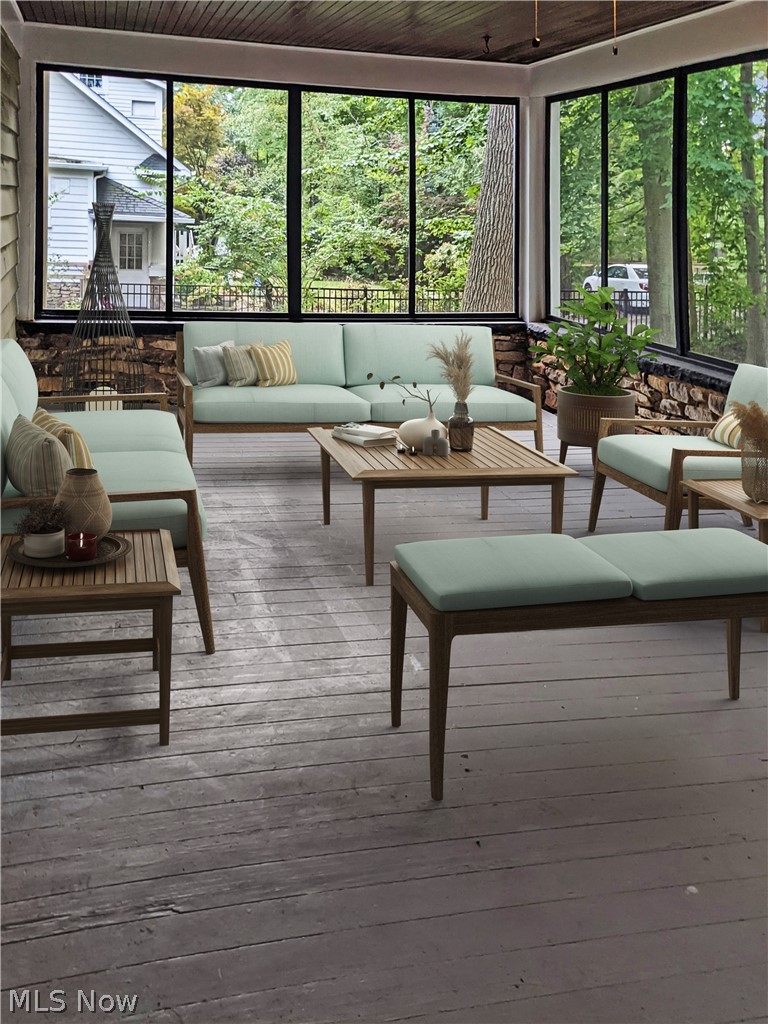 1558 Compton Road Cleveland, OH 44118 - Photo 15 of 34 1st floor screened back porch. Virtually staged