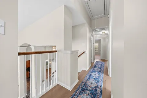 a view of a hallway with entryway