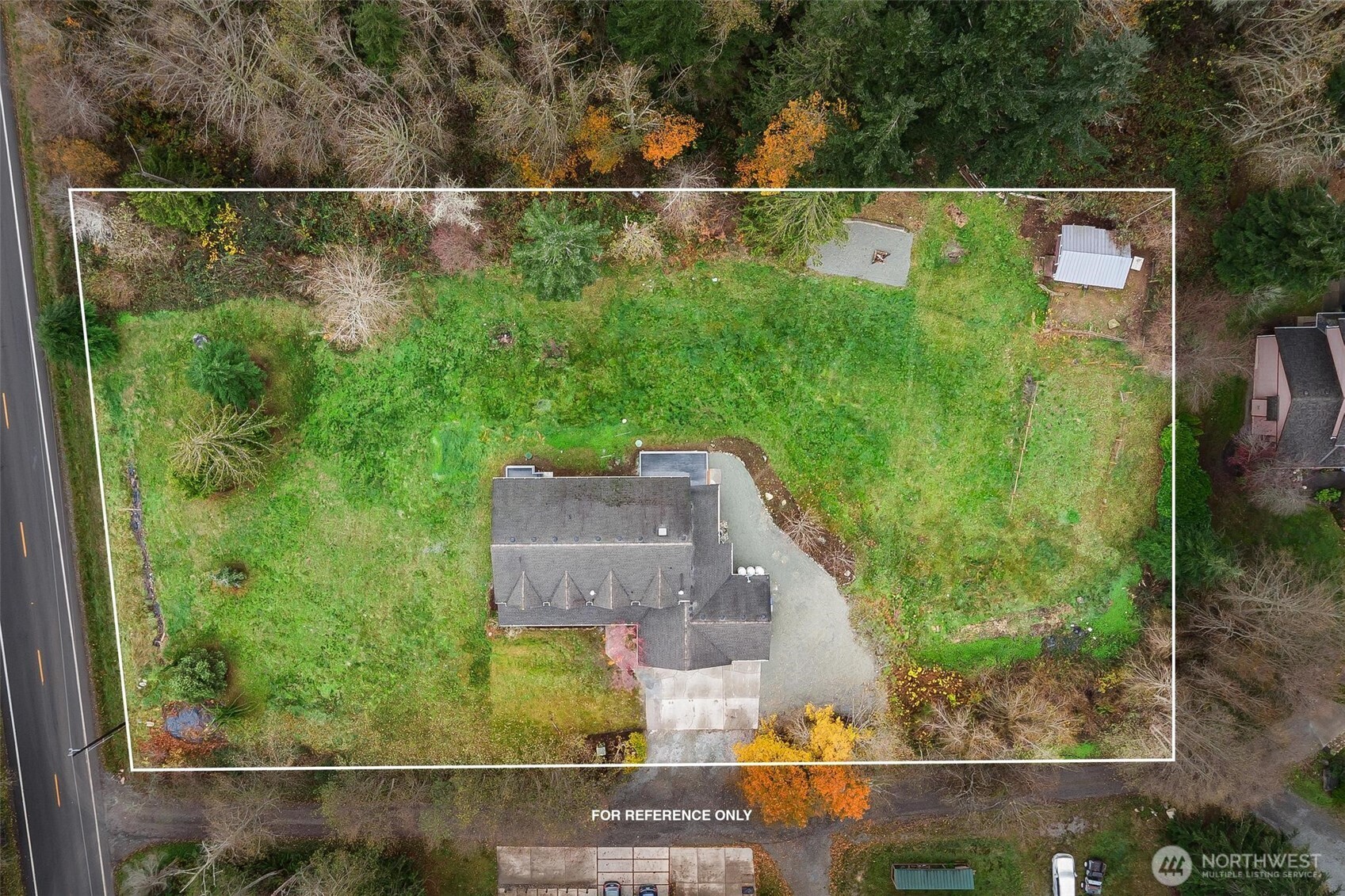 223 South Camano Ridge Road Camano Island, WA 98282 - Photo 35 of 40 an aerial view of residential houses with outdoor space