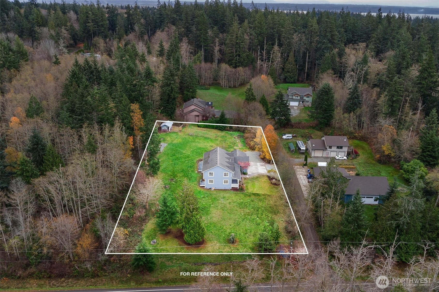223 South Camano Ridge Road Camano Island, WA 98282 - Photo 37 of 40 an aerial view of a house