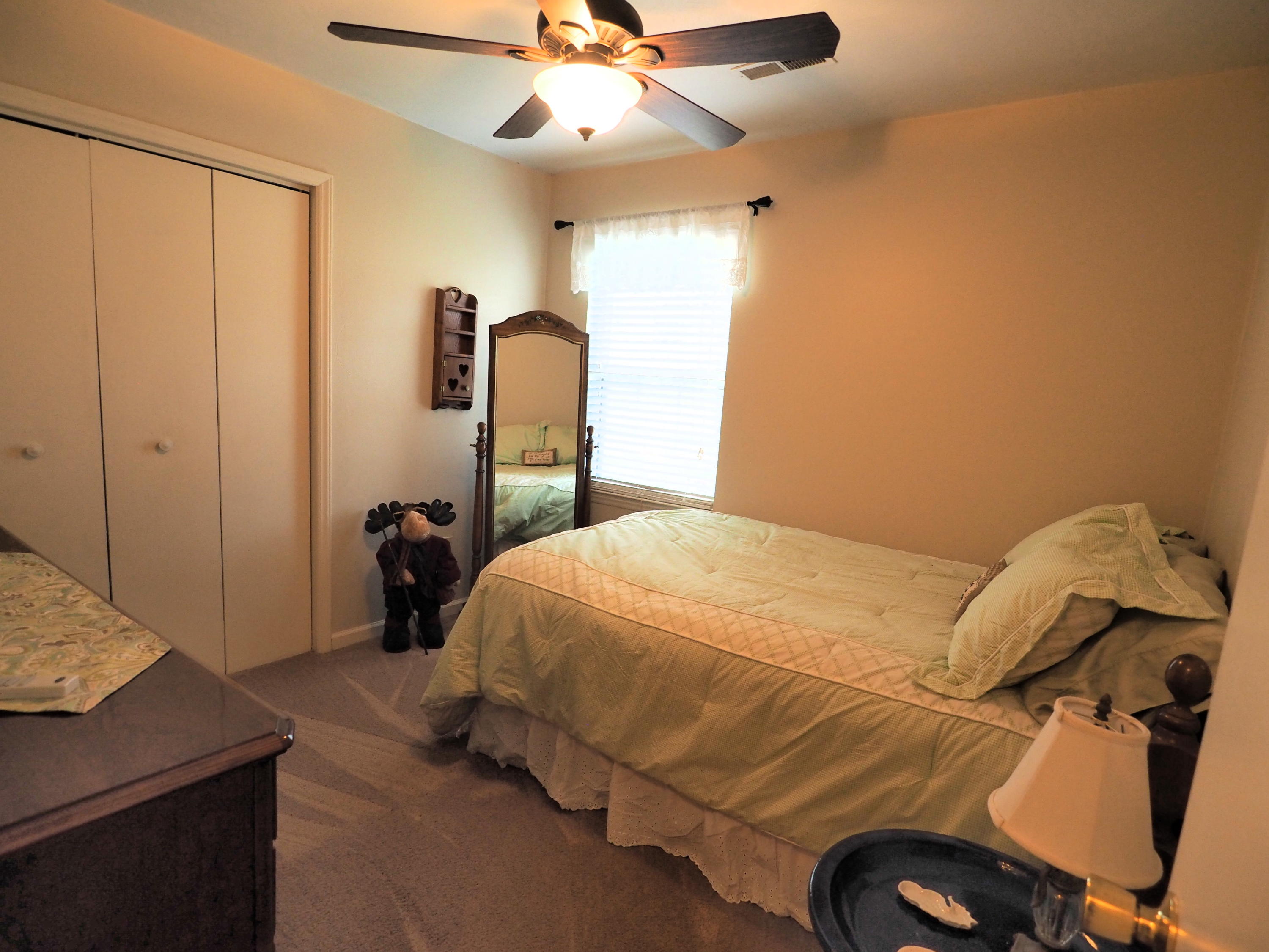 3118 Bandy Road Roanoke, VA 24014 - Photo 9 of 17 a bedroom with a bed and ceiling fan
