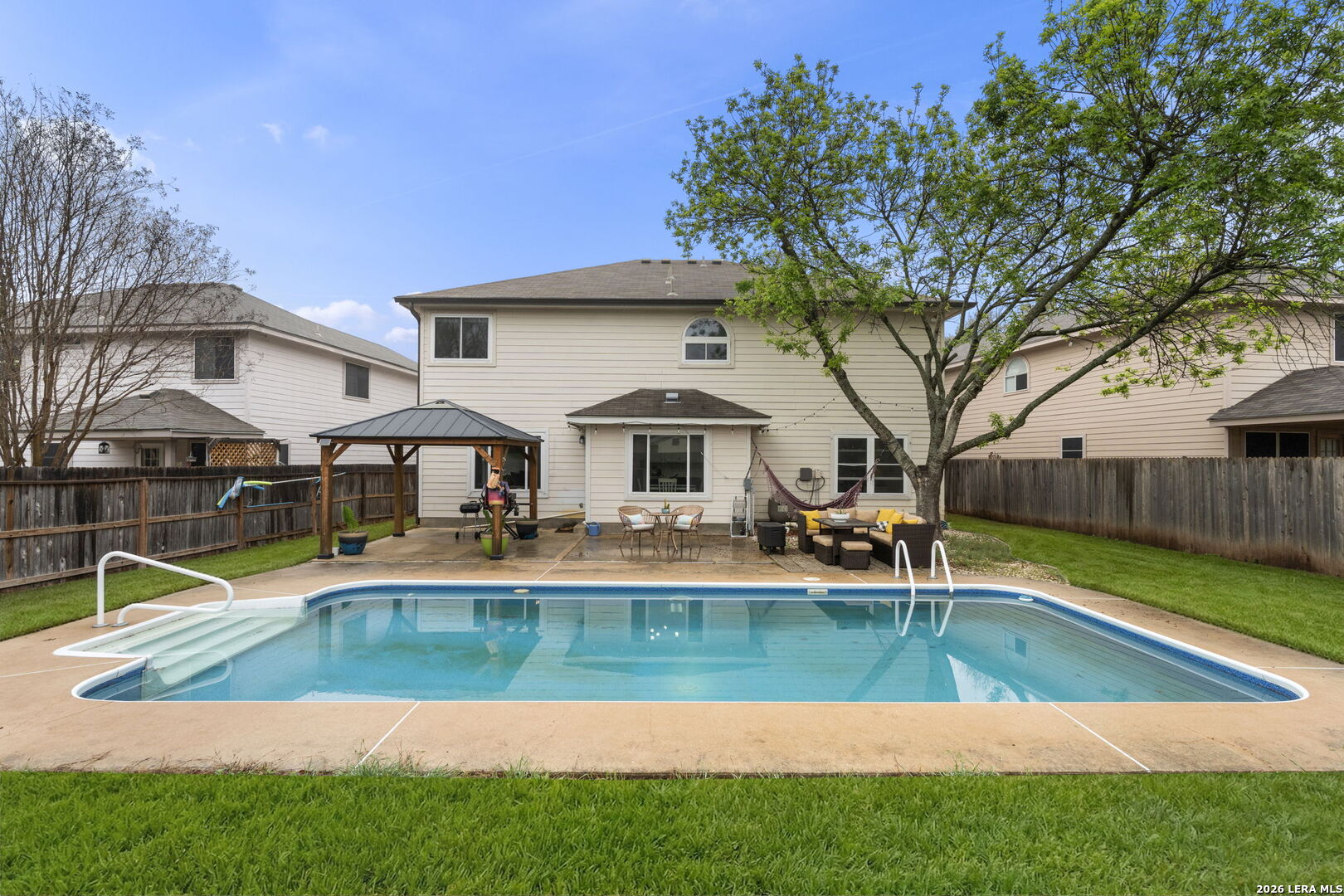 11911 Ghost Bridge Helotes, TX 78023 - Photo 2 of 47 swimming pool view with a outdoor seating