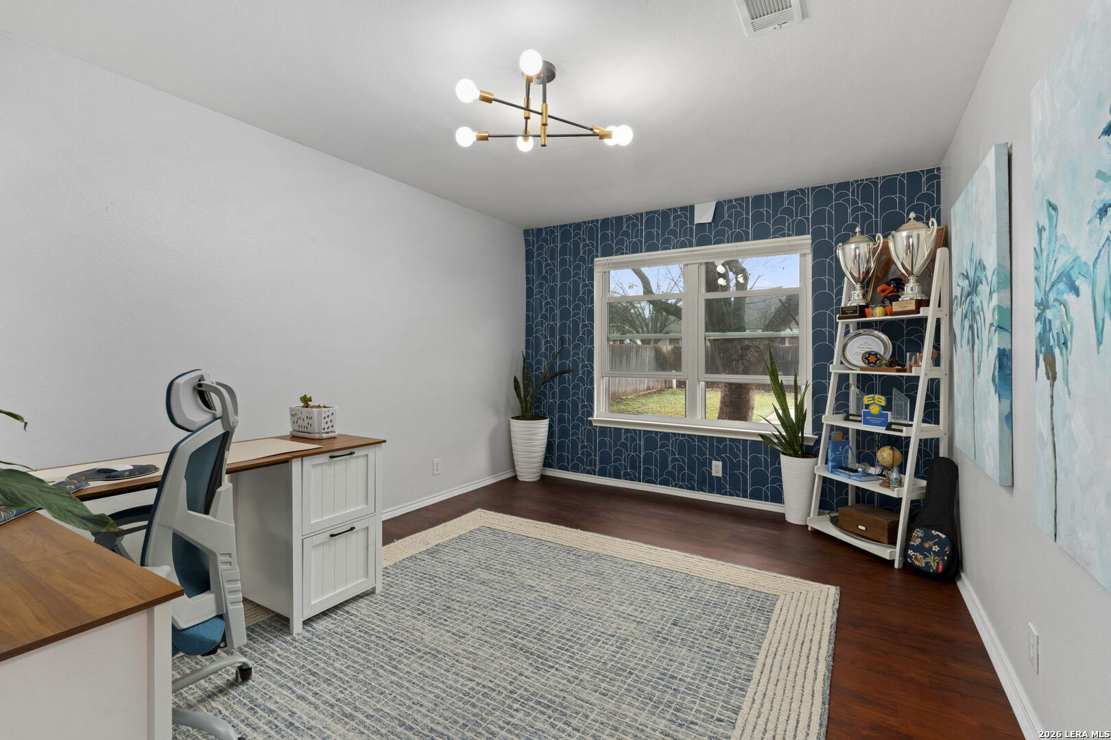 11911 Ghost Bridge Helotes, TX 78023 - Photo 22 of 47 wooden floor with white walls and window