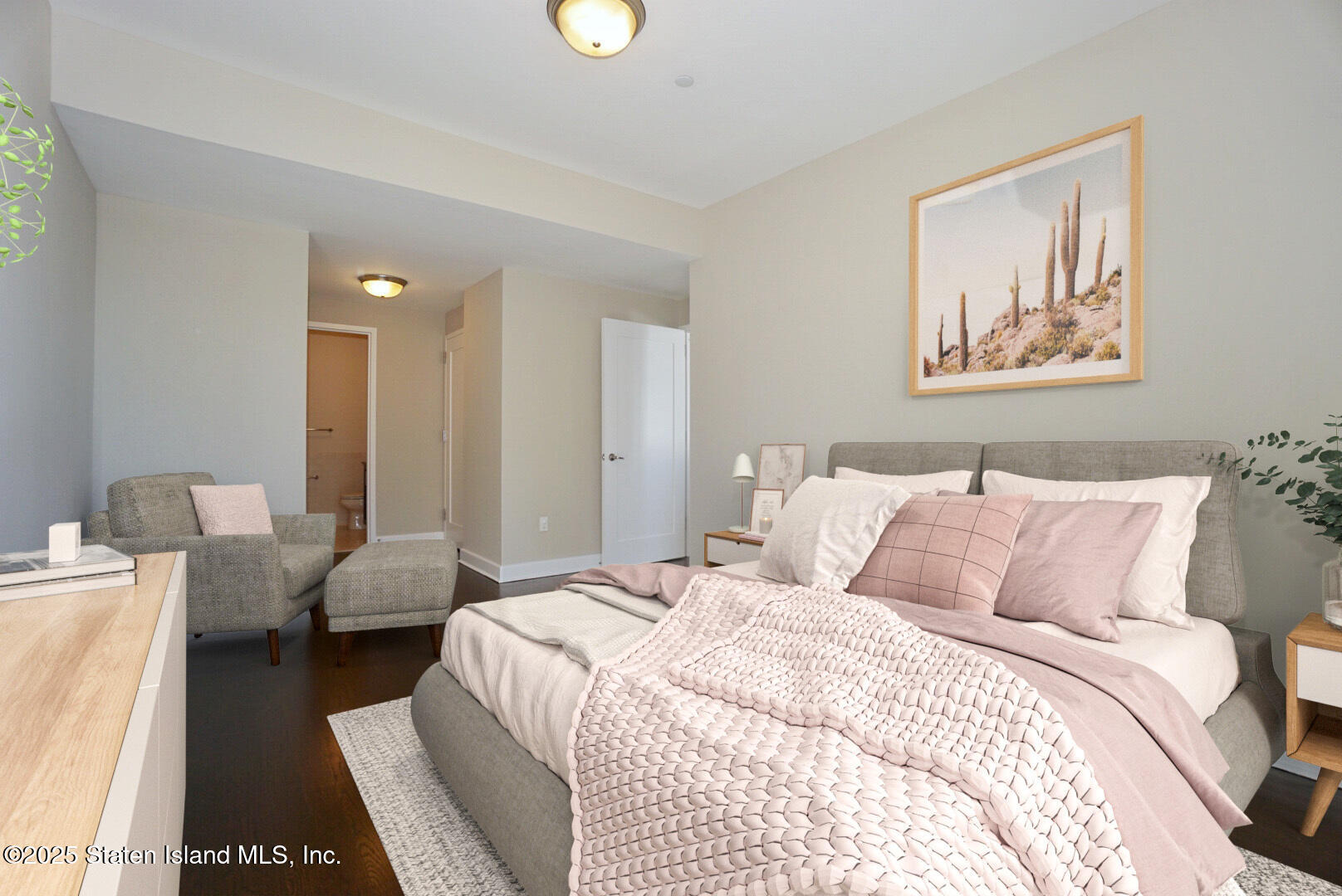 90 Bay Street Landing, Unit 4B Staten Island, NY 10301 - Photo 13 of 42 a bedroom with bed and furniture