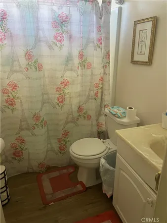 a view of bathroom with a toilet