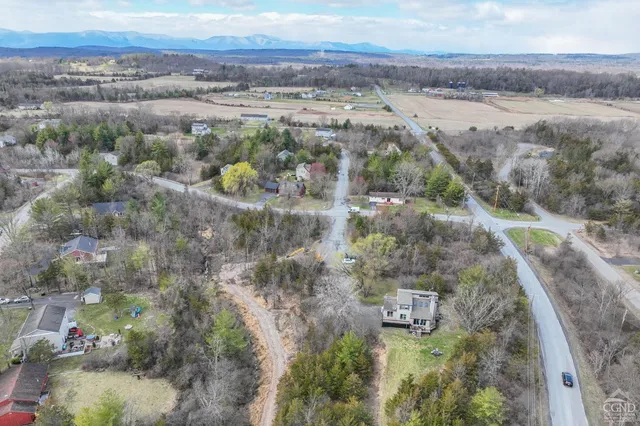 a view of outside space with mountain view