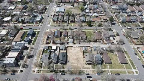 an aerial view of multiple house