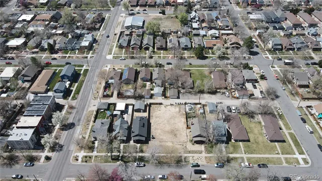 an aerial view of multiple house