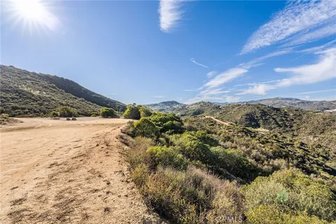 a view of a city with mountains in the background