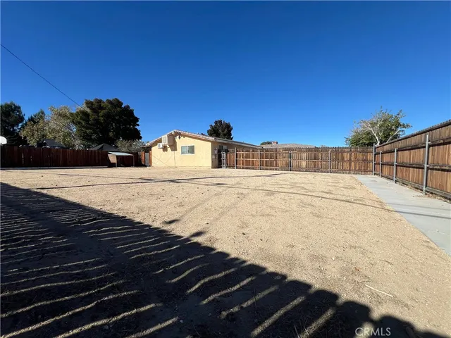 a backyard of a house