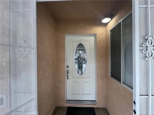 a front view of a house with hallway