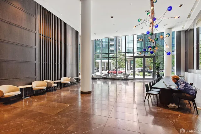 a outdoor space with furniture