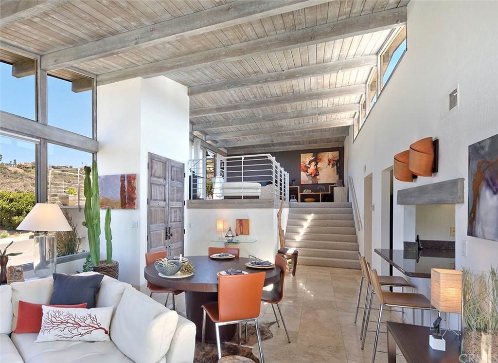 1450 Morningside Drive Laguna Beach, CA 92651 - Photo 9 of 33 Great room for entertaining looking up to loft area