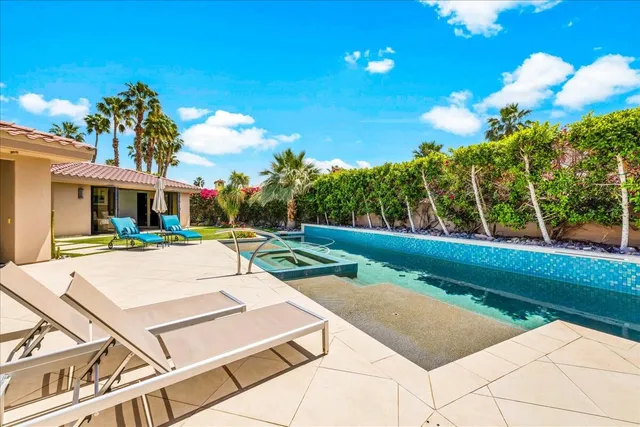 a view of a lake with a mountain in the background