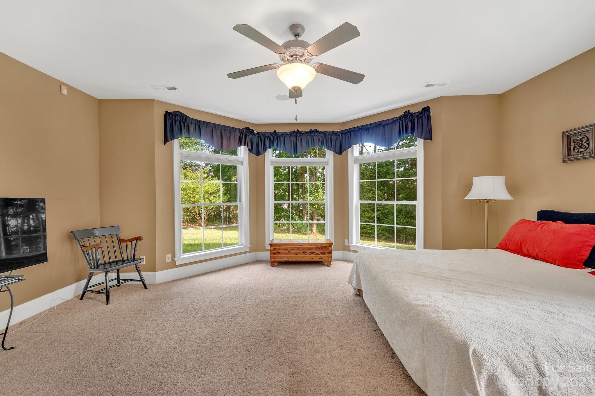 256 Hemingway Lane Fort Mill, SC 29708 - Photo 28 of 41 a spacious bedroom with a bed and a large window