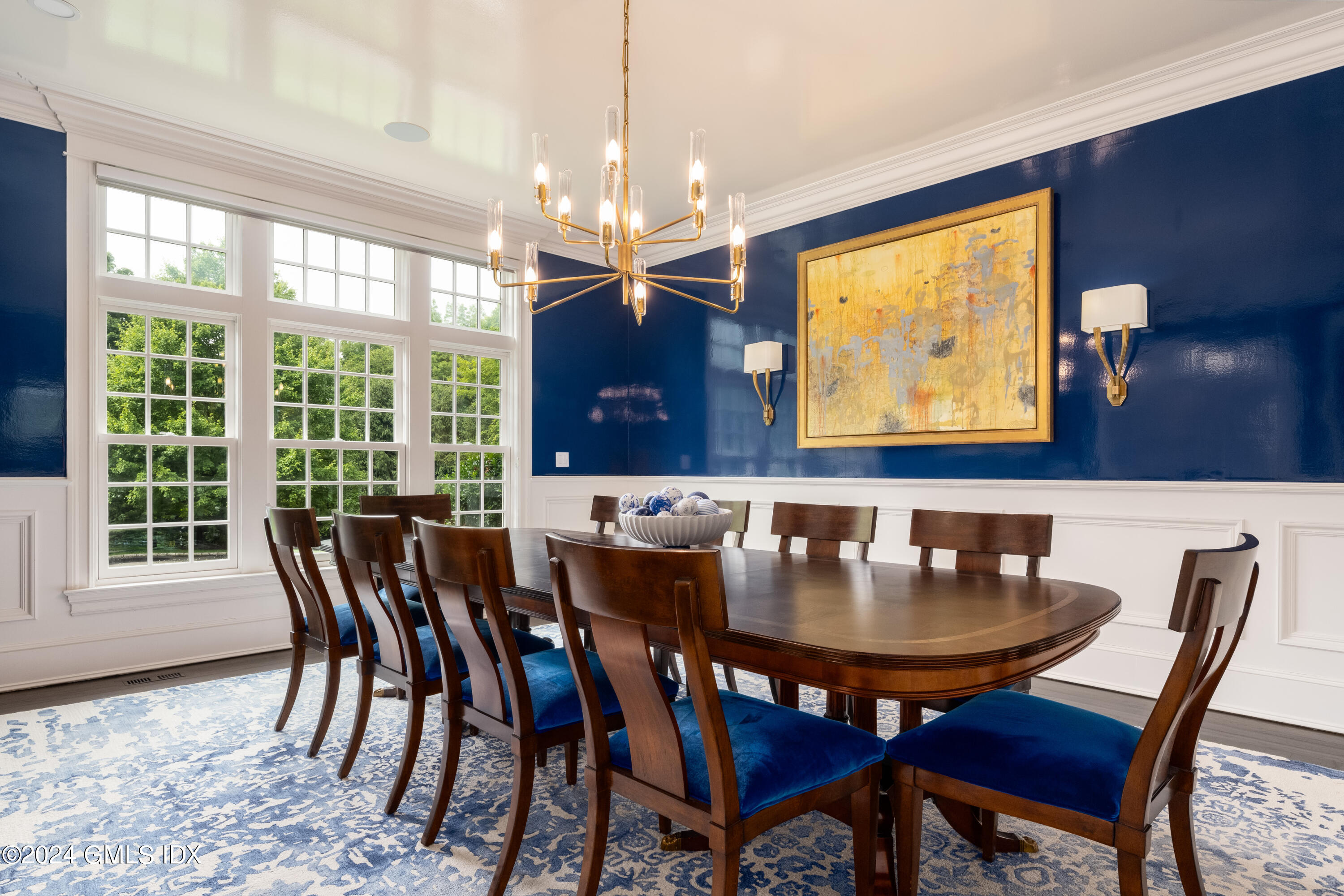 28 Thunder Mountain Road Greenwich, CT 06831 - Photo 8 of 32 a view of a dining room with furniture window and outside view