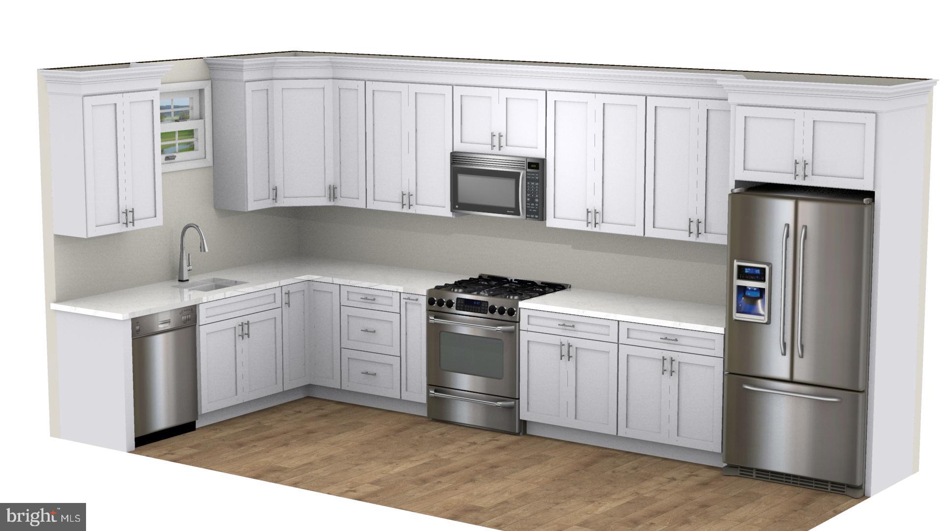 1108 Wolf Street Philadelphia, PA 19148 - Photo 14 of 25 Rendering of a buyer's potentially updated kitchen