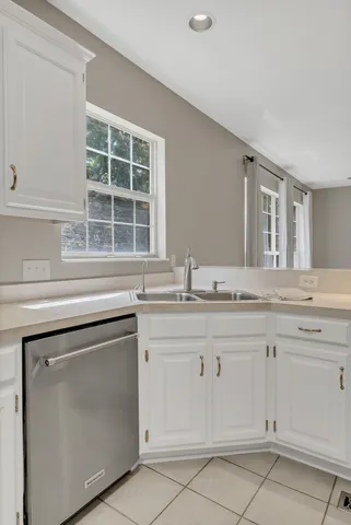 a view of a trees in a park