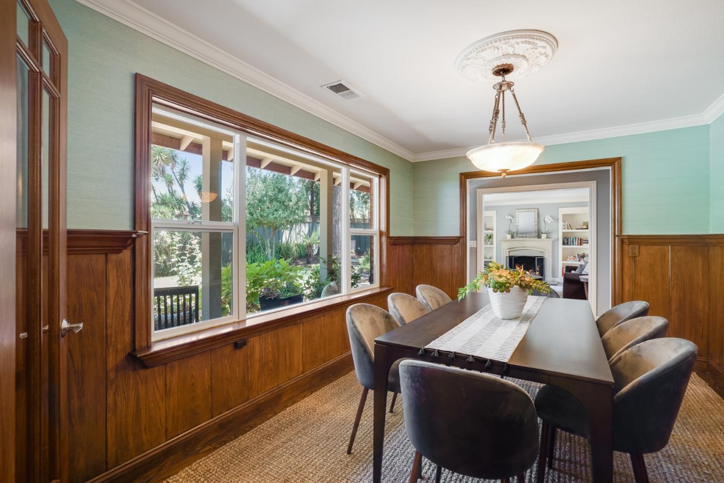 1990 Sharon Road Menlo Park, CA 94025 - Photo 11 of 40 a view of a dining room with furniture window and outside view