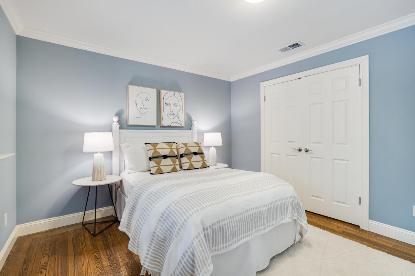 1990 Sharon Road Menlo Park, CA 94025 - Photo 29 of 40 a bedroom with a bed and a table