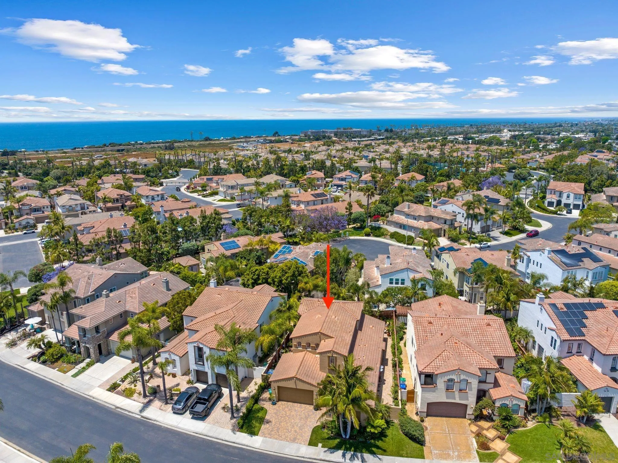 7451 Capstan Drive Carlsbad, CA 92011 - Photo 60 of 64 an aerial view of residential houses with outdoor space