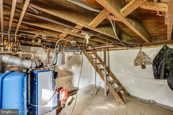 a view of a room with storage