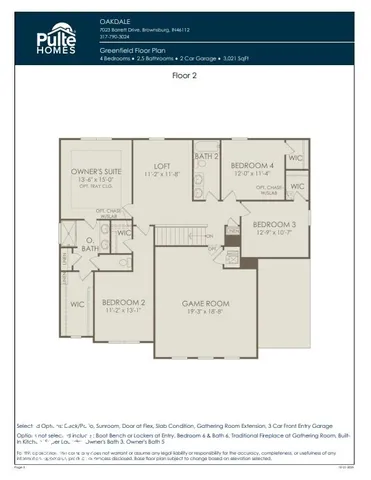 $479,900 | 7263 Barrett Drive, Brownsburg, IN 46112