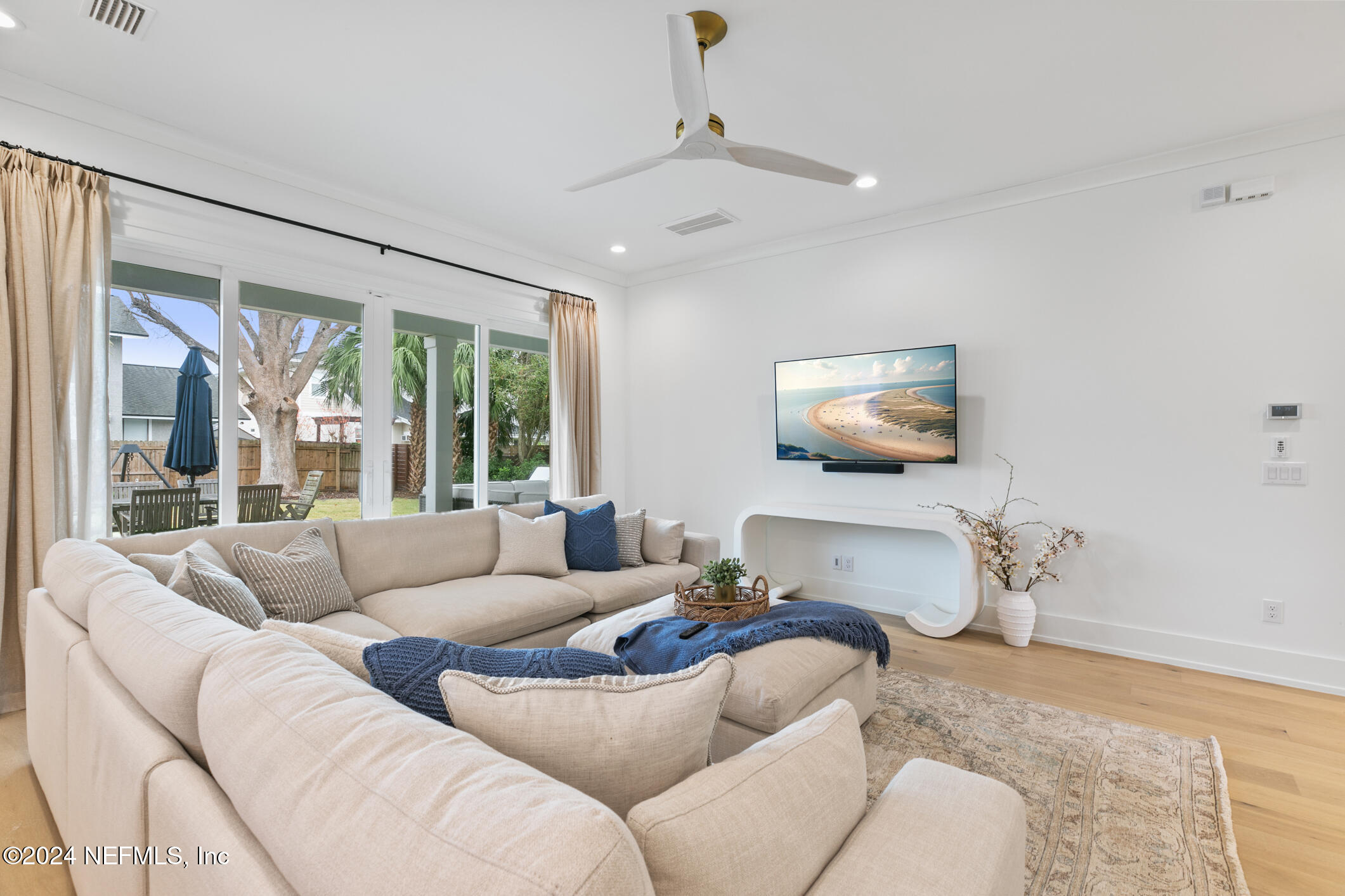 55 A Solana Road Ponte Vedra Beach, FL 32082 - Photo 18 of 42 a living room with furniture and a large window