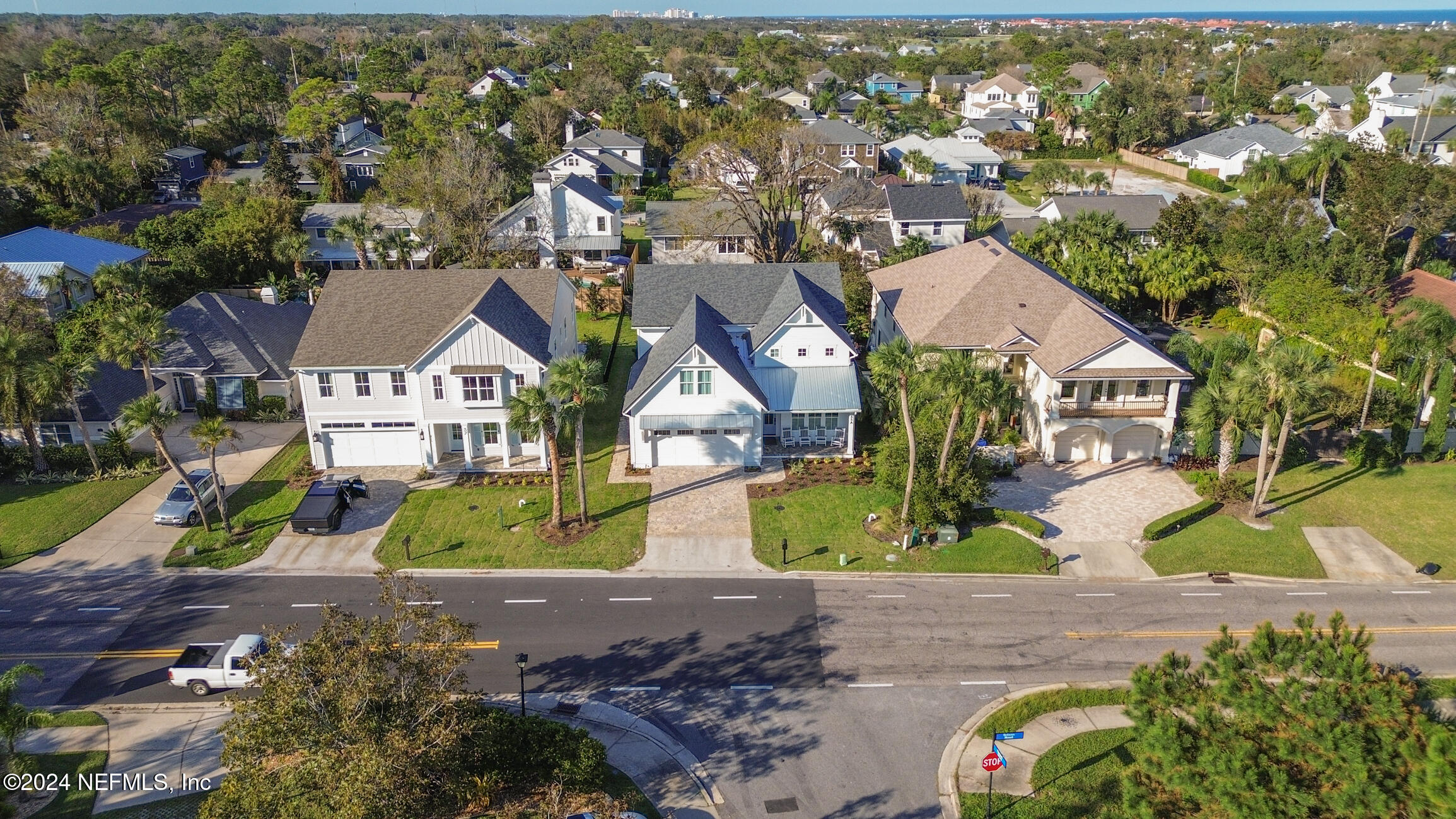 55 A Solana Road Ponte Vedra Beach, FL 32082 - Photo 42 of 42 an aerial view of residential houses with outdoor space and parking