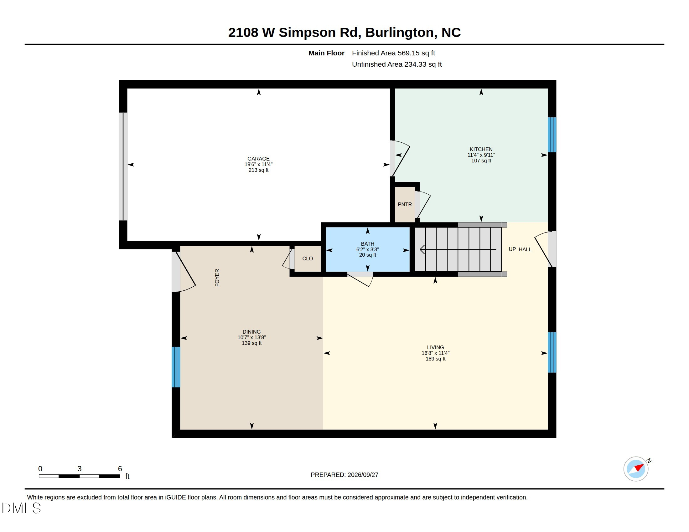 2108 West Simpson Road Burlington, NC 27217 - Photo 33 of 36 Floor Plan - 1st floor